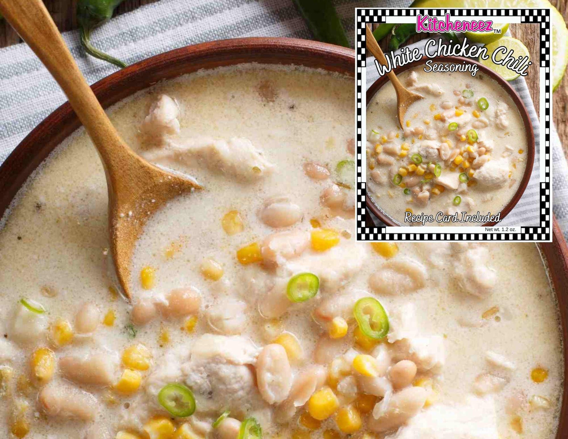 White Chicken Chili Spice Seasoning - Kitcheneez Mixes & More!