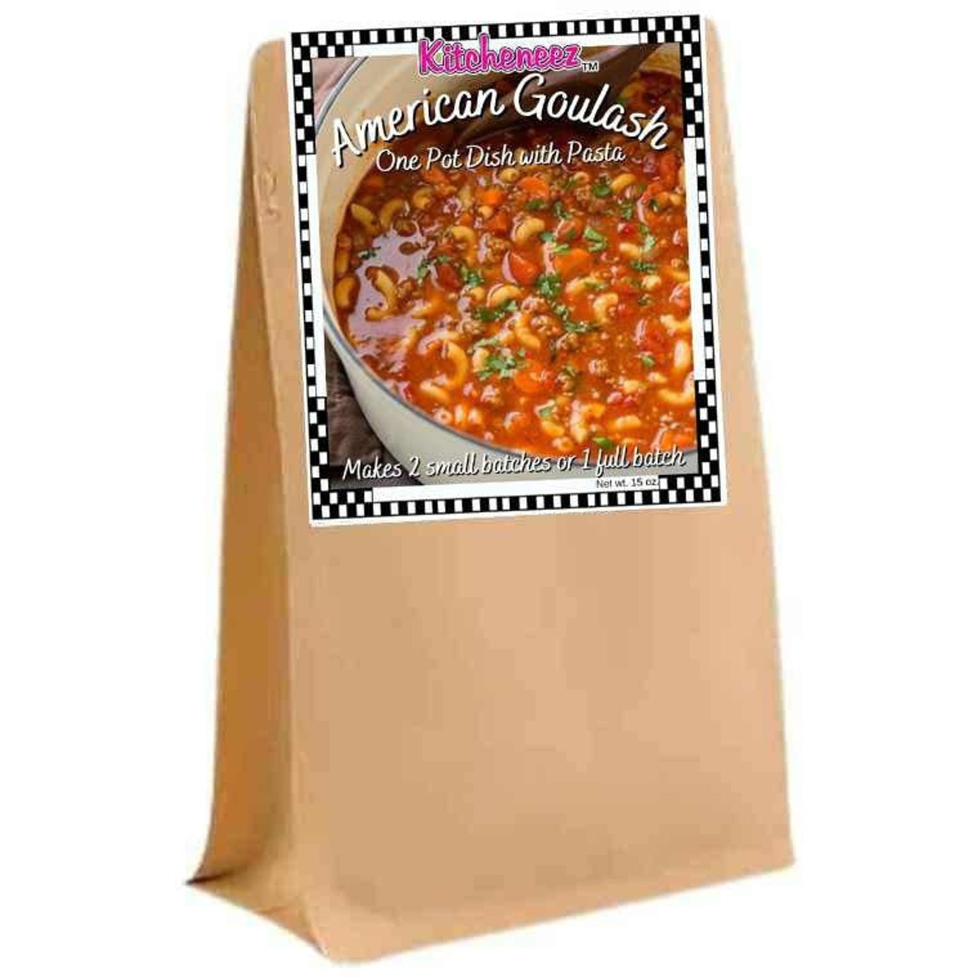 American Goulash One Pot Dish with pasta included - Kitcheneez Mixes & More!