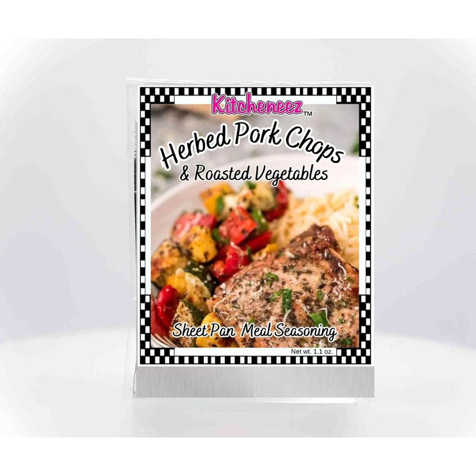 Herbed Pork Chop & Roasted Vegetable Sheet Pan Meal Seasoning - Kitcheneez Mixes & More!