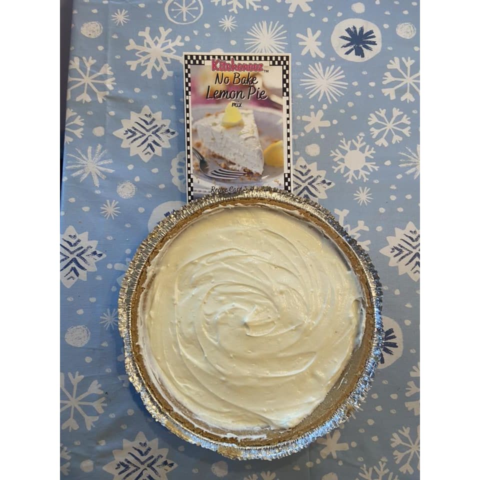 No Bake Lemon Pie with Quick Pie and Dip recipe included - Kitcheneez Mixes & More!