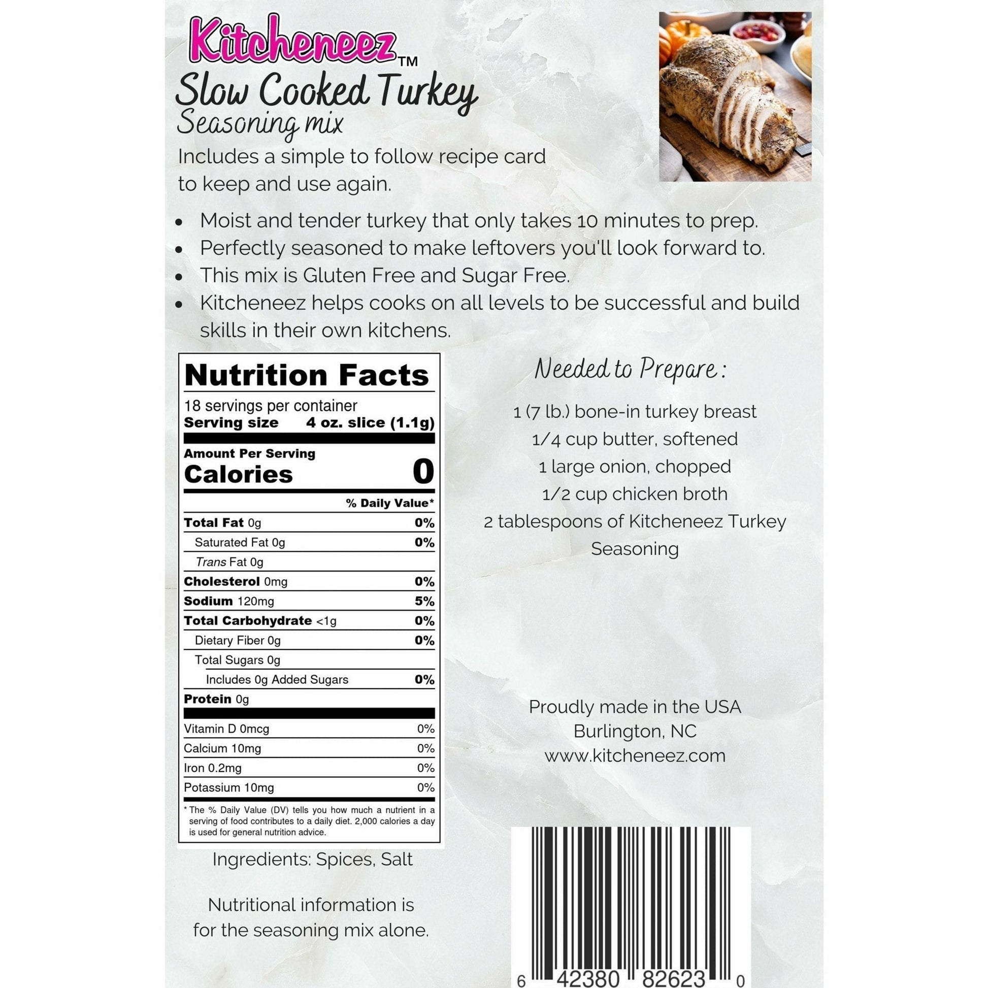 Turkey Seasoning (discontinued this season) - Kitcheneez Mixes & More!